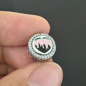Pandora Atlanta Georgia Peach Charm S925 Silver Bead Charm